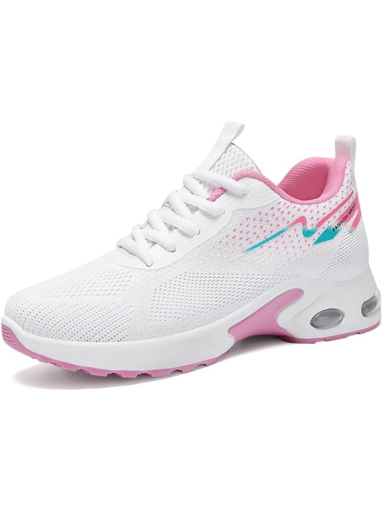 Women's White Mesh Comfortable Lightweight Casual Gym Work Fashion Sneakers Shoe